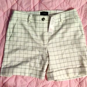 Off White Print Shorts